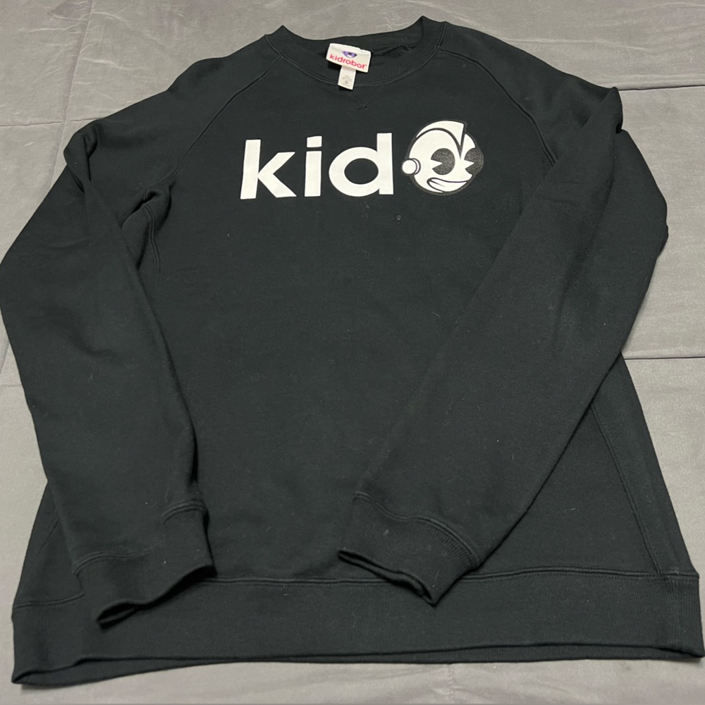Kidrobot Men’s Small Black Long Sleeve Crewneck Cotton Rare